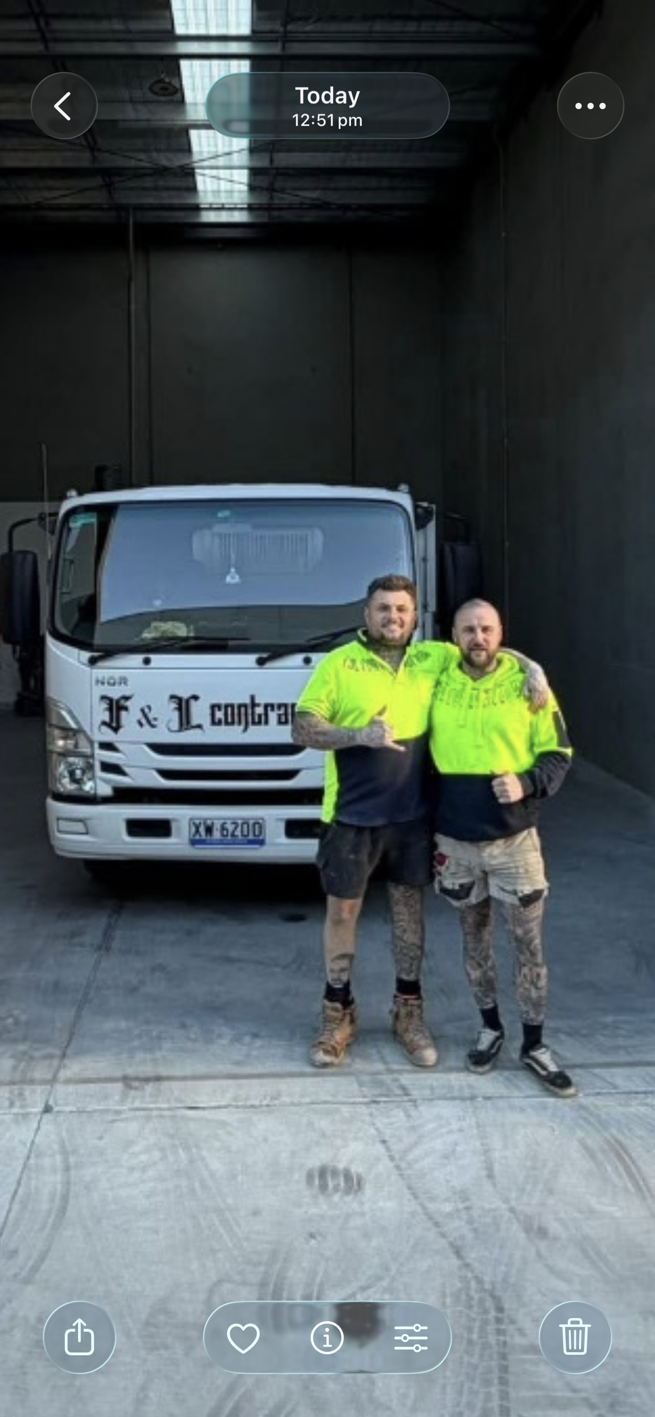 F&L machinery and work vehicles on a Melbourne project site